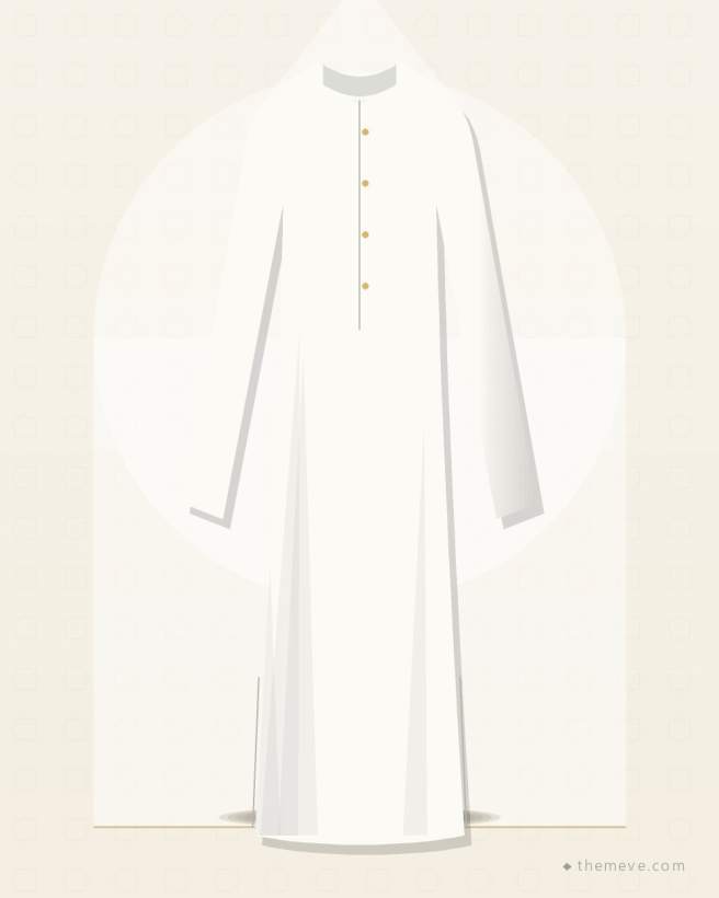 Classic Cotton Panjabi — White