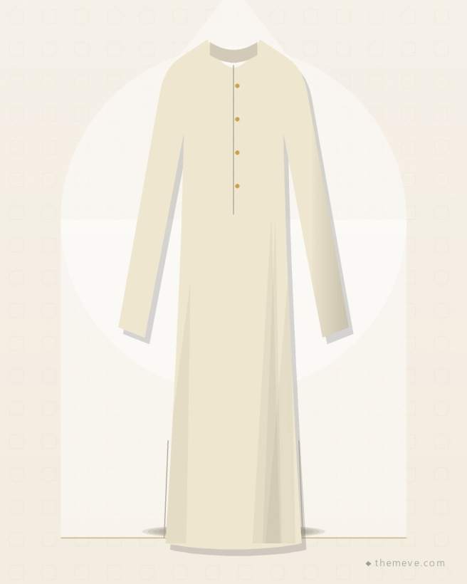 Linen Panjabi — Cream