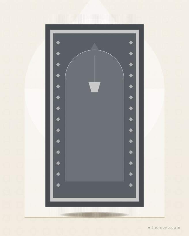 Travel Prayer Mat — Grey