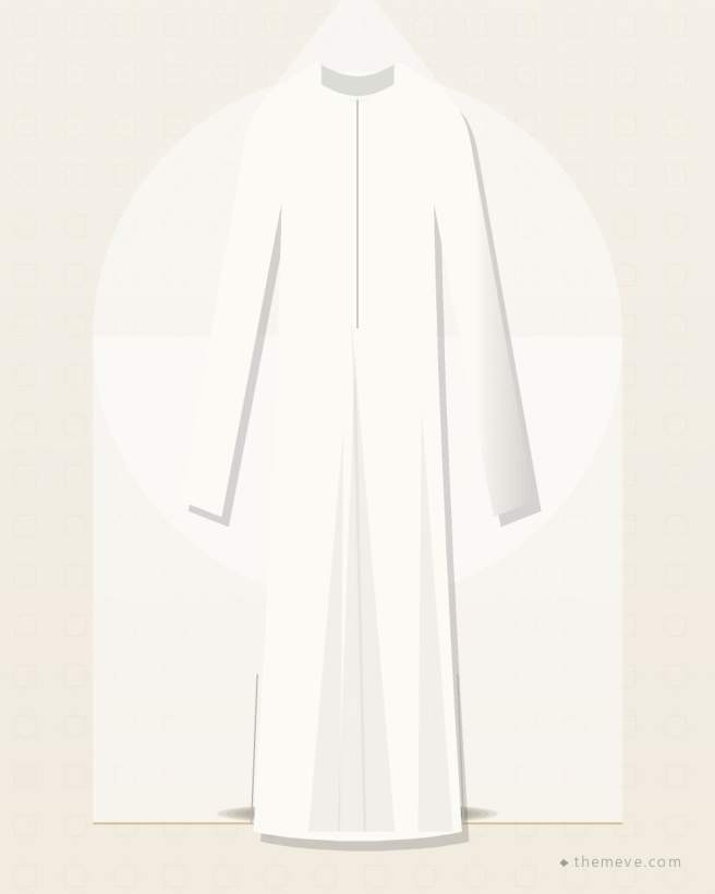 Arabian Jubba — White
